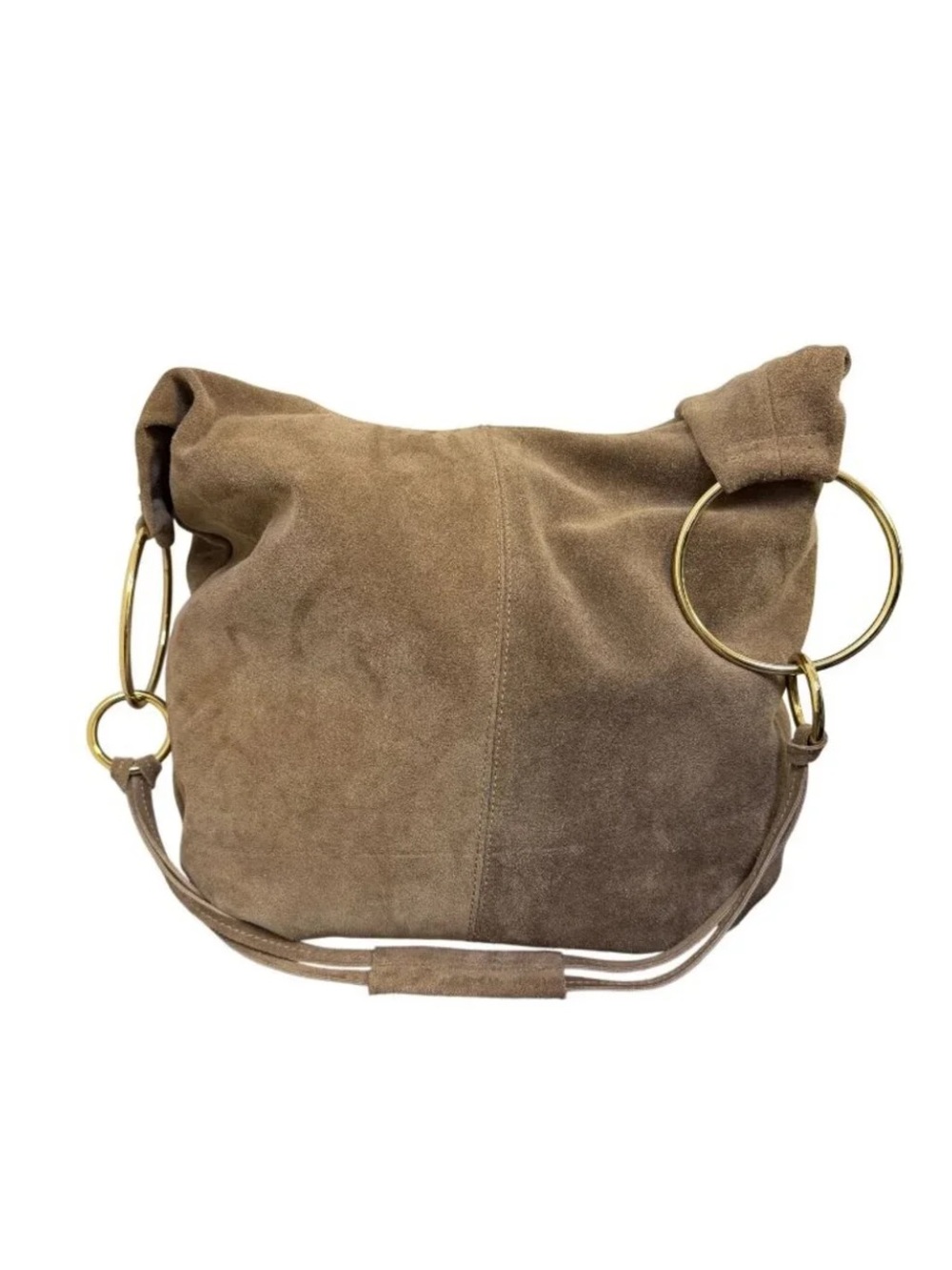 Marlon Suede Hobo Bag Rosita Tan Brown Leather
Slouchy Shoulder Tote Gold
Rings